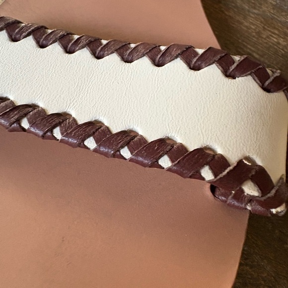 Ancient Greek Clio Strap Sandals White Leather - Picture 5 of 8